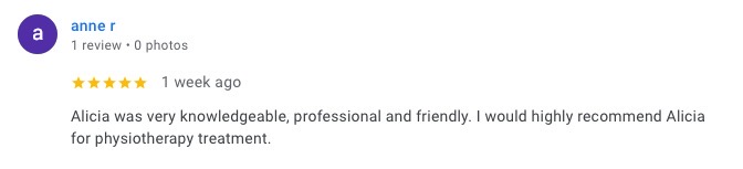 Patient review Alicia Hanman 4