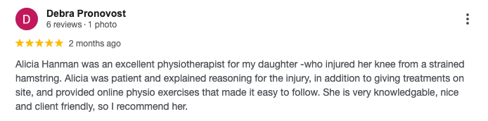 Alicia Hanman Testimonial 1.1